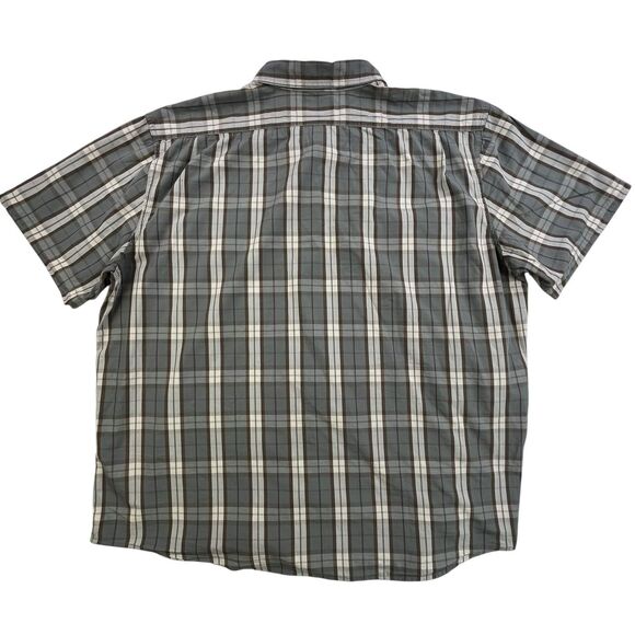 CC Filson Field Shirt Mens XXXL Gray Plaid Button Up Cotton Pocket Short Sleeve - Picture 6 of 9